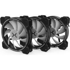 Ventiliatoriai lunar argb rinkinys 3x120 mm
