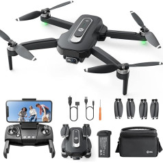 Šventasis akmuo HS460 GPS dronas su 4K kamera pradedantiesiems, 26 minučių ilgas skrydžio laikas, bešepetėlinis variklis, sek mane, grįžimas, 5G FPV perdavimas, sulankstomas kameros dronas iki 249 g suaugusiesiems