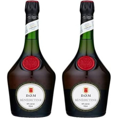 Bénédictine D.O.M. prancūziškas žolelių likeris, 40 % tūrio, 70 cl/700 ml, tradicinė slapta formulė su 27 šaknimis, žolelėmis ir prieskoniais, švelnios medaus natos su citrusiniais vaisiais ir migdolais, idealiai tinka dovanoms