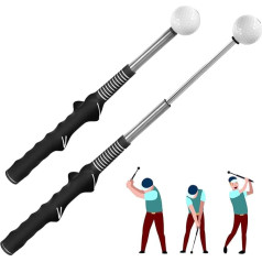 EUIOOVM ištraukiamos golfo treniruoklių priemonės Golf Swing Trainer Warm Up Dešiniosios rankos golfo lazdos, skirtos uždarų patalpų pratyboms, golfo reikmenys - jėgos ir greičio treniruotės, skirtos smūgių smūgiams.