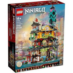 LEGO Ninjago Ninjago City Gardens 71741 konstravimo rinkinys; nindzių namų rinkinys su 19 minifigūrėlių, naujas 2021 m. (5 685 dalys)