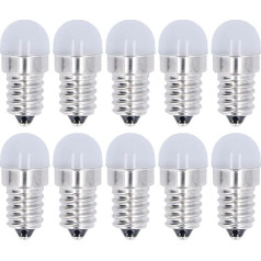 Fafeicy 500lm 1.5W 24V 10pcs Warm White Light E14 lemputės 50,000H gyvavimo trukmė pakeisti LED lemputės lubų šviesos sieninė šviesa