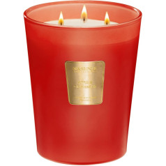 M&SENSE Apple Cinnamon Scented Candle Large 3 Wick Natural Soy Wax Candles for Home Christmas Candles Gift for Winter Holiday 150 Hours Long Lasting Slow Burning 990 g