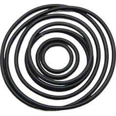 10 Stück NBR-O-Ring-Dichtung aus Nitrilkautschuk, Dicke CS, 2 mm Außendurchmesser, 5-150 mm, schwarz, rund, O-Typ, korrosionbeständig, ölbeständig, Dichtungsscheibe(OD 115mm ID 111mm)
