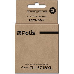 Partydeco Actis kc-571bk rašalas (pakaitinis canon cli-571bk; standartinis; 12 ml; juodas)
