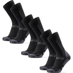 DANISH ENDURANCE Merino kojinės žygiams, šiltos lauko kojinės, stipriai paminkštintos, merino vilnos kojinės, apsaugančios nuo pūslių, viengungiams, vyrams, moterims ir vaikams, 3 poros