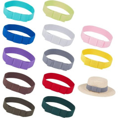 OLYCRAFT Stretchy Bow skrybėlių juostos Stretchy Hat Band Elastinės skrybėlių juostos Pagaminta iš poliesterio su Bow Stretchy Hat Band skrybėlių juostos skrybėlių juostos