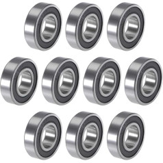 Rutuliniai guoliai 6004-2RS 20 mm x 42 mm x 12 mm dvigubai sandarūs chromuoto plieno guoliai (10 vnt.)