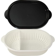 TUPPERWARE 4.0 L Super Servierstar Siebservierer Siebservierer Strainer Black