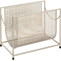 HAKU Möbel Art Deco laikraščių lentyna Auksinis metalas Matmenys W 37 cm x H 30 cm x D 22 cm