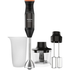 Taurus BAPI 1200 Rocket Rankinis maišytuvas 1200 W 20 greičio lygių Turbo funkcija Nerūdijančio plieno ašmenys Dvigubas plakiklis Ergonomiškas dizainas 500 ml matavimo taurė Juoda