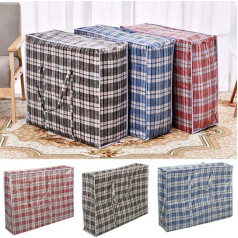Didelės dėžutės Universitetas Šlafai Zimmer Umzug Verpackung Lagerung Einkaufen Wasserdicht Boxen Heavy Duty Wiederverwendbar mit starken Griffen Reißverschlüsse | Packung mit 3 Jumbo 60 x 60 x 18