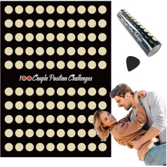 SHCHME Valentinstagsgeschenk, Rubbelposter, 100 Positionen, Challenge Daten, Rubbelposter, romantisches Paare, Nachtspiel, Poster für Jahrestag und Valentinstag