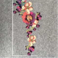 Poliesteris Siuvinėti nėriniai Iškirptė apykaklės apykaklės puošmena Siuvimo aplikacijos ribos Siuvimo nėrinių audinių priedai Scrapbooking