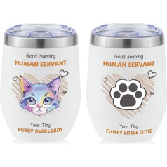 Trinkbecher aus Edelstahl, 340 ml, Geschenk für Frauen, Geschenk für Kätzchen, Kätzchen, Kätzchen, Liebhaber, Ihre beste Freunde, Ehefrau, Reisebecher, Kaffeetasse, Eisbecher, motivierend für