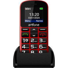 CS182 Senjorų mobilusis telefonas be sutarties, mobilusis telefonas su dideliais mygtukais, GSM dviejų SIM kortelių pensininkų mobilusis telefonas, įkrovimo stotelė, SOS pagalbos iškvietimo mygtukas, 1,8 colio spalvotas ekranas, FM, ilgas