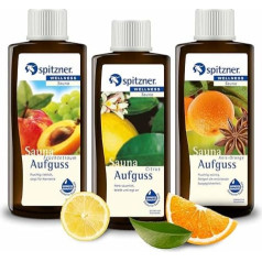 Vaisių pirties užpilas: Vaisių fantazija, granatų ir figų, greipfrutų (3x190ml) iš Spitzner