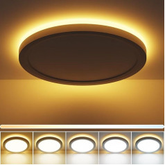 zemty 36 W lubinis šviestuvas LED lubinis šviestuvas su 8 W naktine lempa, 5200 LM 2700 K / 3000 K / 4000 K / 5000 K / 6500 K pasirenkamas apvalus miegamojo šviestuvas, skersmuo 48 x 2,6 cm, modernus LED skydelis gyvenimui