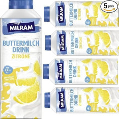 Pasukų gėrimas Citrinų pienas 0,4% riebumo 750 ml x 5 vnt. [Šviežumo garantija]
