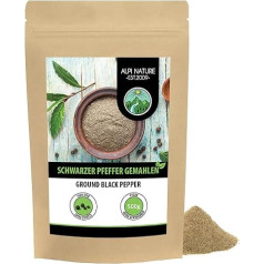 Alpi Nature Juodieji pipirai malti 500 g Pipirų grūdeliai Juodieji malti pipirai Juodieji
