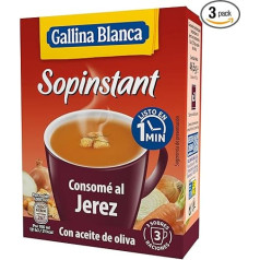 Gallina Blanca Sopinstant Consome A Sherry su pikatostomis - 3 x 15,5 g