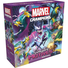 Asmodee | Fantasy Flight Games | Marvel Champions: LCG - Sinister Motives | Kampanijos išplėtimas | Ekspertų žaidimas | Kortų žaidimas | 1-4 žaidėjai | Nuo 14+ metų | 60+ minučių | Vokiečių kalba