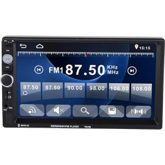 Garsent Double DIN automobilinis radijas, 7 colių HD 1080P automobilinis vaizdo radijas MP5 grotuvas, 
