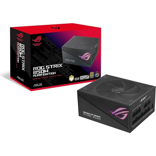 ASUS ROG Strix 850W Gold Aura Edition RGB maitinimo šaltinis (850 W, 