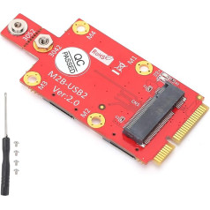 M.2 į PCI-E adapterio konverterio modulis su SIM kortelės lizdu Kompiuterių nešiojamųjų kompiuterių priedai Palaiko SIM kortelės jungtį ir 3042/3052 tipo M.2 rakto B kortelės matmenis
