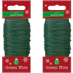 74 m Spule Draht Floristė Rose Rolle Floristik Handwerk Bindung Weihnachtskranz Garten