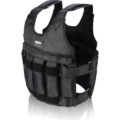Reguliuojama liemenė su svarmenimis, svorio treniruočių liemenė Bokso treniruočių liemenė su nuimamais svarmenimis Fitneso treniruočių liemenė. 20 kg/50 kg svoris (smėlis ir plieninė plokštė į komplektą neįeina)