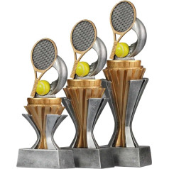 pokalspezialist Trophy Teniso trofėjus su aukso / sidabro pagrindu, S, M ir L dydžių