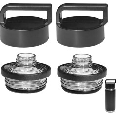 YETI VANDENS BUTELIŲ DANGČIAI, YETI Rambler dangteliai, suderinami su Yeti vandens buteliais, 18 26,2 colio, 6 oz, 6 oz, Yeti Chug dangtelis, tinkami plauti indaplovėje (2 vnt.)