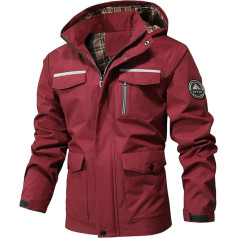 SRZYMJ Windbreaker Vyriška funkcinė striukė Vyriška vasarinė lengva striukė Y2K marškinėliai Vyriška striukė nuo lietaus 140 Vyriškas vilnonis paltas Trumpa funkcinė striukė Vyriška vasarinė lengva striukė Vyriška lengva žieminė striuk