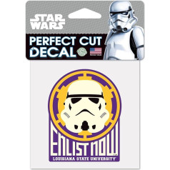 NCAA Star Wars Storm Trooper iškirpti automobilio lipdukas Wincraft, juoda, 4