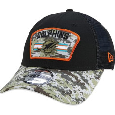 New Era Miami Dolphins NFL On Field 2021 Salute to Service Black 9Forty Snapback kepurė - vienas dydis, miami dolphins black