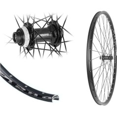 Bärwinkels priekinis 28/29 colių diskinis 21-622 tuščiaviduris kameros ratlankis Shimano MT400 Boost Thru Axle 15 x 110 Centre Lock