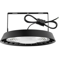 300 W UFO LED vidaus prožektorius LED 30000LM 6500K Cool White LED UFO pramoninis šviestuvas IP65 vandeniui atspari aukštos įlankos šviesa salės apšvietimui, dirbtuvių apšvietimui, gamykloms, oro uostui, kiemui