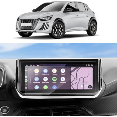 SKTU Pack of 2 Screen Protectors Compatible with Peugeot 208 e-208 P21 / 2008 e-2008 P24 2020-2022 GPS Navigation PET Screen Protector 10 Inch