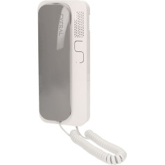 Daugiabutis telefono aparatas, skirtas 4,5,6 laidų instaliacijai SMART 5P, CYFRAL, pilkos ir baltos spalvos