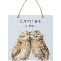 Wrendale Designs Owl You Need Is Love Medinė lenta