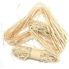Shiwaki 750 g natūralios rafijos pluoštas, skirtas floristinėms puokštėms, amatų puošybai, dekoravimui, audimui, floristinei puokštei, sodui