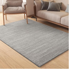 Spalva G Kilimėlis Miegamasis 120 x 180 cm, skalbiamas kilimėlis Gyvenamasis kambarys Sugeria, prabangus vilnos mišinys Kilimėlis Miegamasis Gyvenamasis kambarys Durų kilimėlis Vidinis / Lauko grindų kilimėlis Dekoravimas - Pilka