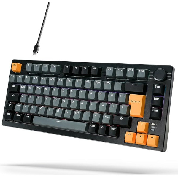 ARZOPA 75 % mechaninė klaviatūra, 