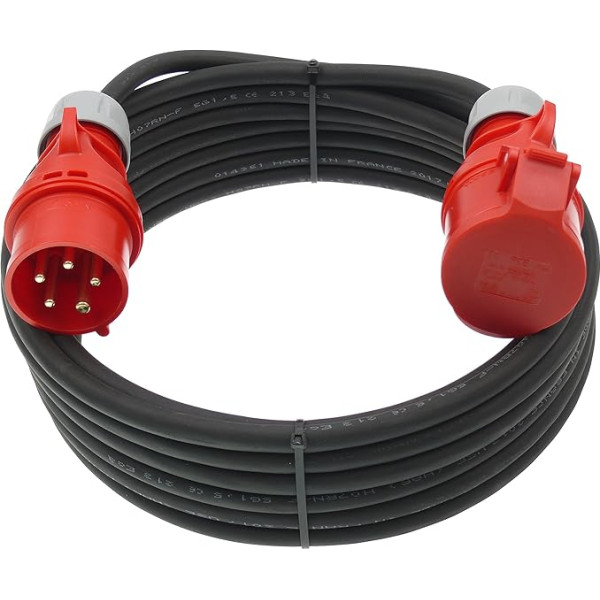 40 m CEE maitinimo kabelio prailginimo kabelis 16A 400V guminis kabelis H07RN-F 5g 1,5 mm² IP44 Lauko aplinka