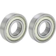 A ABSOPRO 6309ZZ Deep Groove Ball Bearing P0 45 x 100 x 25 mm Tepami guoliai Dvigubas metalinis sandariklis Rutuliniai guoliai Sidabro spalvos guoliai automobiliams, dviračiams, motociklams, riedlentėms, riedlentėms, 3D spausdintuvams Motorolerio ratas