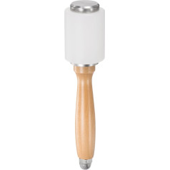 šaltinių žemėlapis Lederschnitzhammer, Holzgriff, Nylonhammer, gerader Kopf, Lederhandwerk, Mallet-Werkzeug für DIY, Stempeln, Nähen, Leder, Rindsleder, Holz, 21,6 cm
