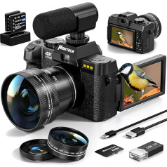 MO-S100P-QT-UK-2412 Mo skaitmeninis fotoaparatas fotografavimui ir 4K vaizdo įrašams