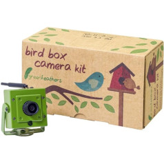 greenfeathers Wildlife WiFi lauko paukščių namelio Full HD 1080p kamera (3 kartos) su IR (naktinis matymas), MicroSD įrašymas, tiesiogiai į išmanųjį telefoną (WiFi paukščių namelio kamera - senesnė versija)
