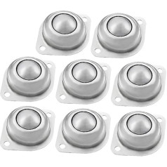 Naujas Lon0167 CY-30A 1-1/4 Zoll anglinio plieno ritininis rutuliukas Flansch Förderband Transfer Lager 8st(CY-30A 1-1/4 Zoll Kohlenstoffstahl Roller Ball Flansch Förderer Transfer Lager 8pcs)